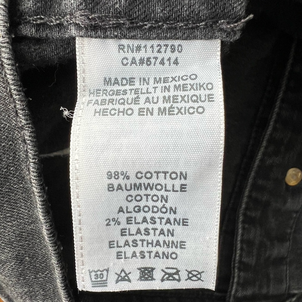 True Religion Black Denim Jacket Trucker Streetwear Size XL - Picture 5 of 10
